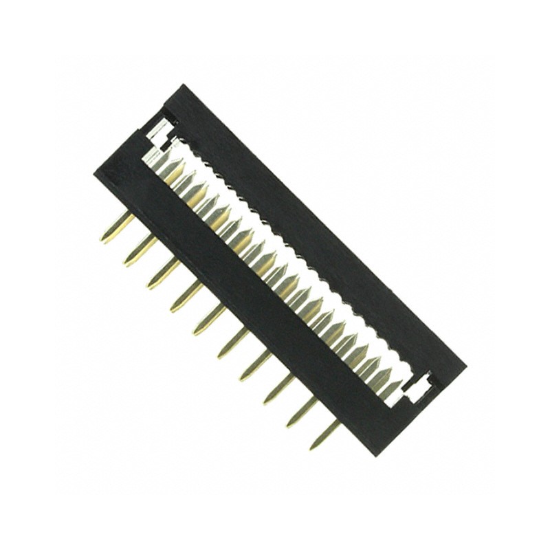 1 pcs : SIP110-PPPC-D10-ST-BK - CONN DIP HDR IDC 20POS 28AWG PCB