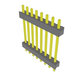 1 pcs : DW-08-11-T-S-710 - CONN HDR 8POS 0.1 STACK T/H TIN