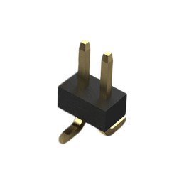 1 pcs : BC032-02-A-2-0200-0200-L-B - 2POS 1.0MM PITCH PIN HEADER, TYP