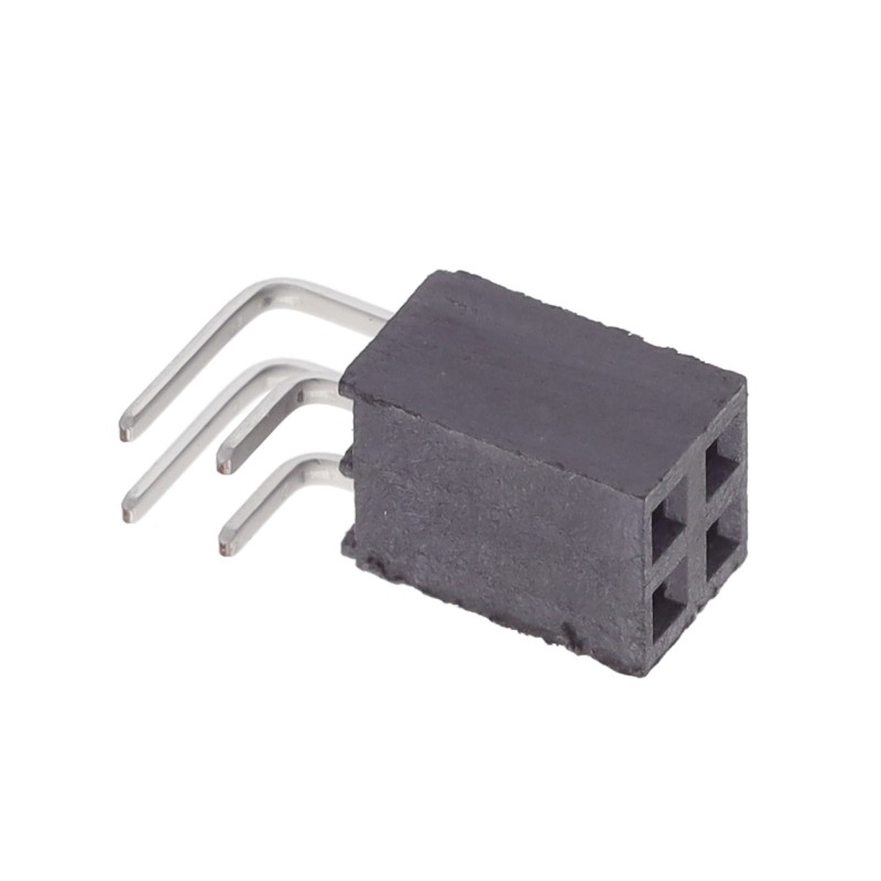 1 pcs : SSW-102-02-F-D-RA - CONN RCPT 4POS 0.1 GOLD PCB R/A