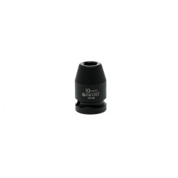 1 pcs - Teng Tools 10 mm, 10 mm, 1/2 in Drive Impact Socket Hexagon, 25 mm length
