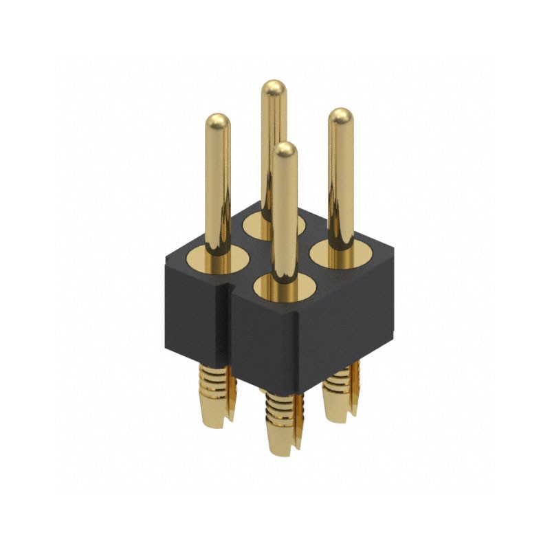 1 pcs : 802-10-004-62-001000 - CONN HEADER VERT 4POS 2.54MM