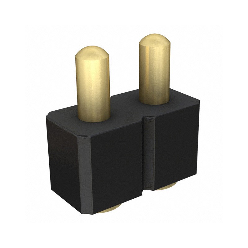 1 pcs : 811-22-002-30-003101 - CONN SPRING PISTON 2POS SMD