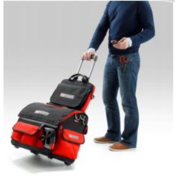 1 pcs - Facom Polyester, Polypropylene Wheeled Bag with Shoulder Strap 550mm x 360mm x 440mm
