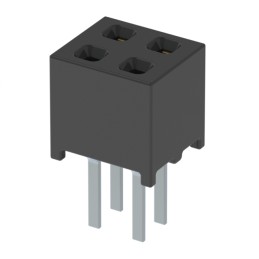 1 pcs : MMS-102-01-L-DV - CONN RCPT 4POS 0.079 GOLD PCB