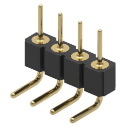 1 pcs : 399-10-104-10-009000 - CONN HEADER R/A 4POS 2.54MM