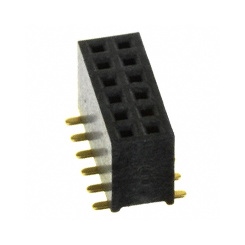 1 pcs : LPPB062NFSP-RC - CONN HDR 12POS 0.05 GOLD SMD