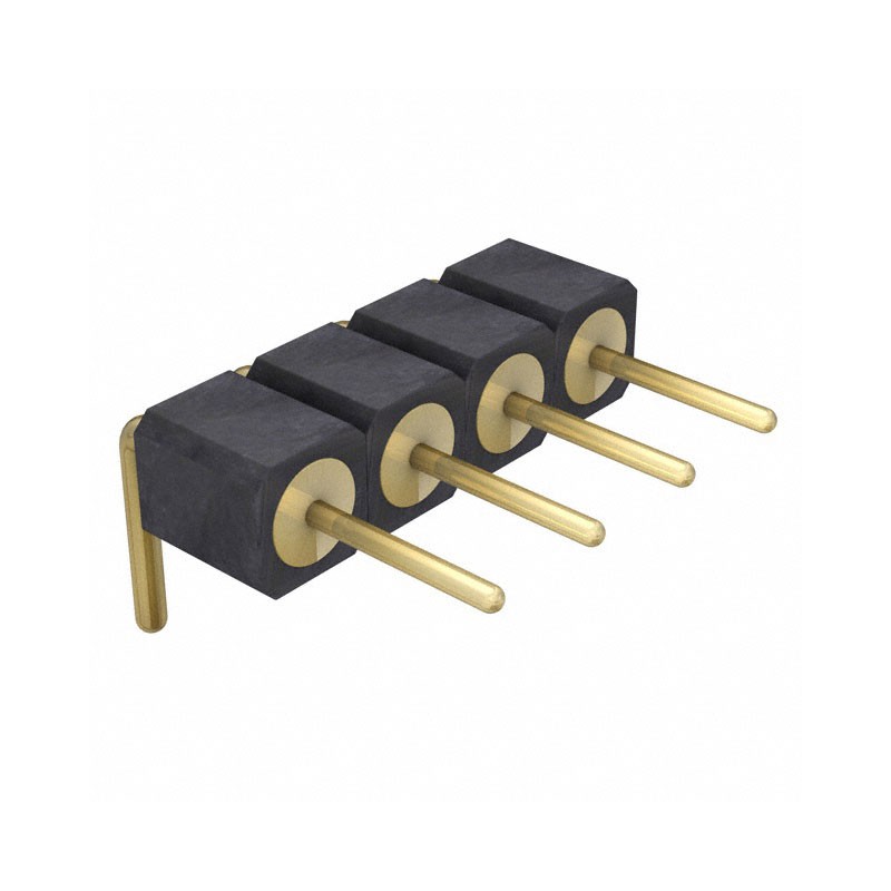 1 pcs : 399-10-104-10-009101 - CONN HEADER R/A 4POS 2.54MM