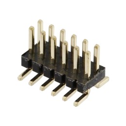 1 pcs : GRPB062VWQS-RC - CONN HEADER SMD 12POS 1.27MM