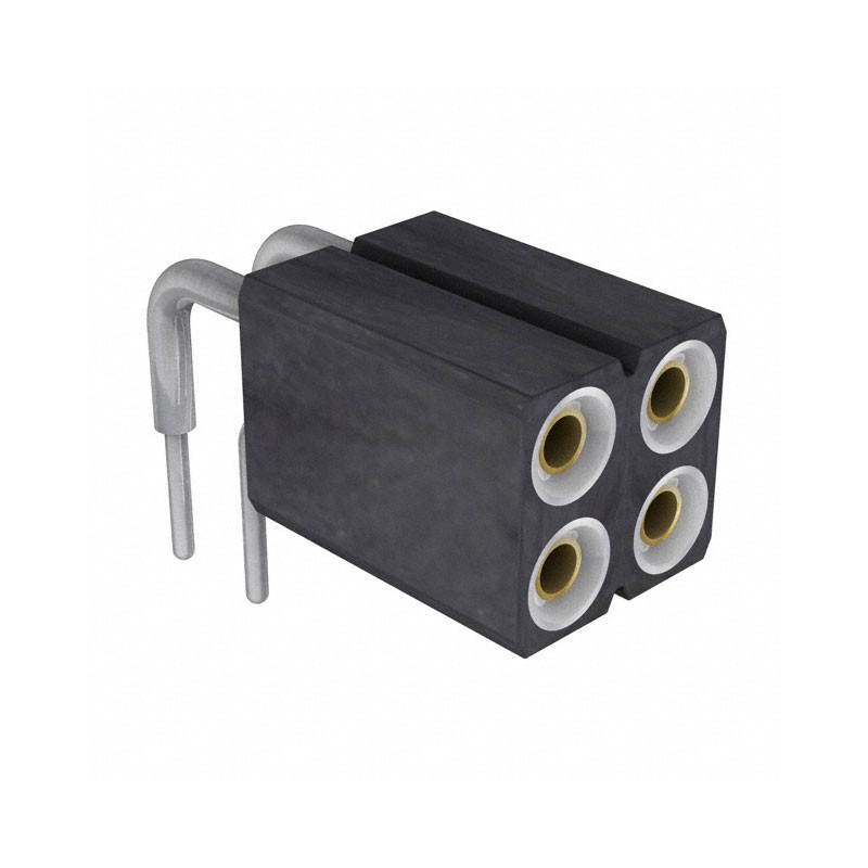 1 pcs : 803-83-004-20-001101 - CONN SOCKET 4P 0.1 GOLD PCB R/A