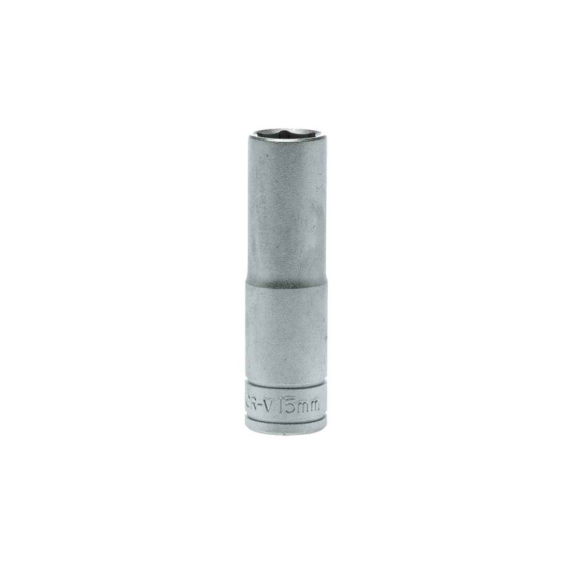 1 pcs - Teng Tools 1/2 in Drive 15mm Deep Socket, 6 point, 79 mm Overall Length