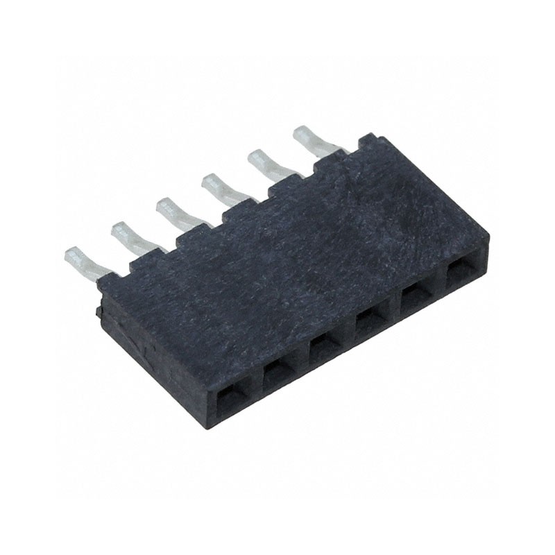 1 pcs : M22-6540642R - CONN RCPT 6P 0.079 GOLD SMD R/A