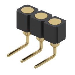 1 pcs : 399-10-103-10-008000 - CONN SPRING TARGET 3POS R/A PCB