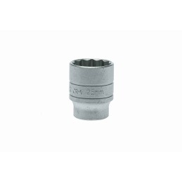 1 pcs - Teng Tools 1/2 in Drive 25mm Standard Socket, 12 point, 40 mm Overall Length
