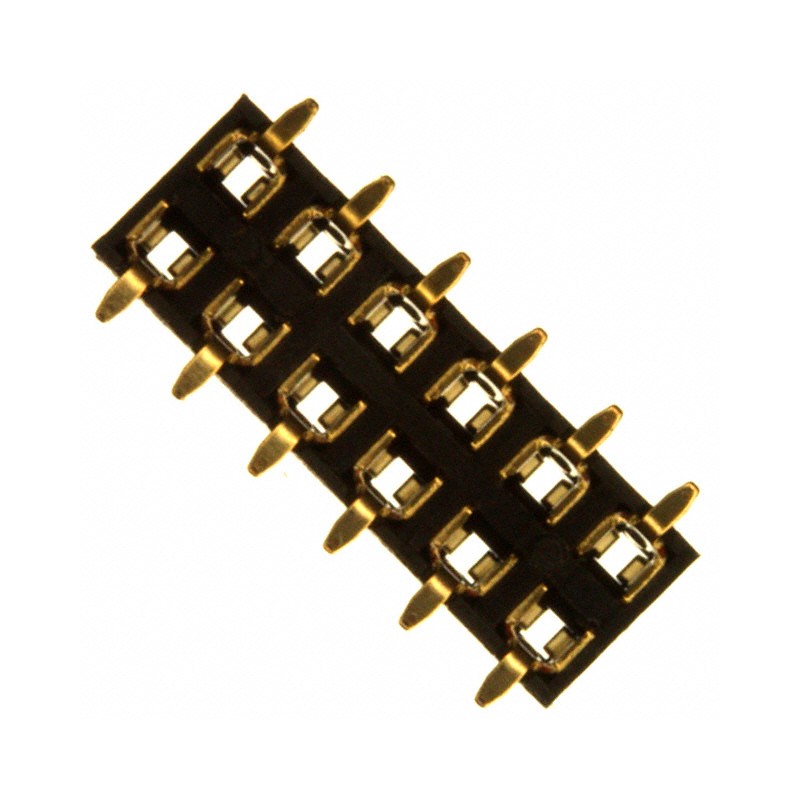 1 pcs : NPPN062FFKP-RC - CONN HDR 12POS 0.079 GOLD SMD