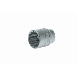 1 pcs - Teng Tools 1/2 in Drive 25mm Standard Socket, 12 point, 40 mm Overall Length