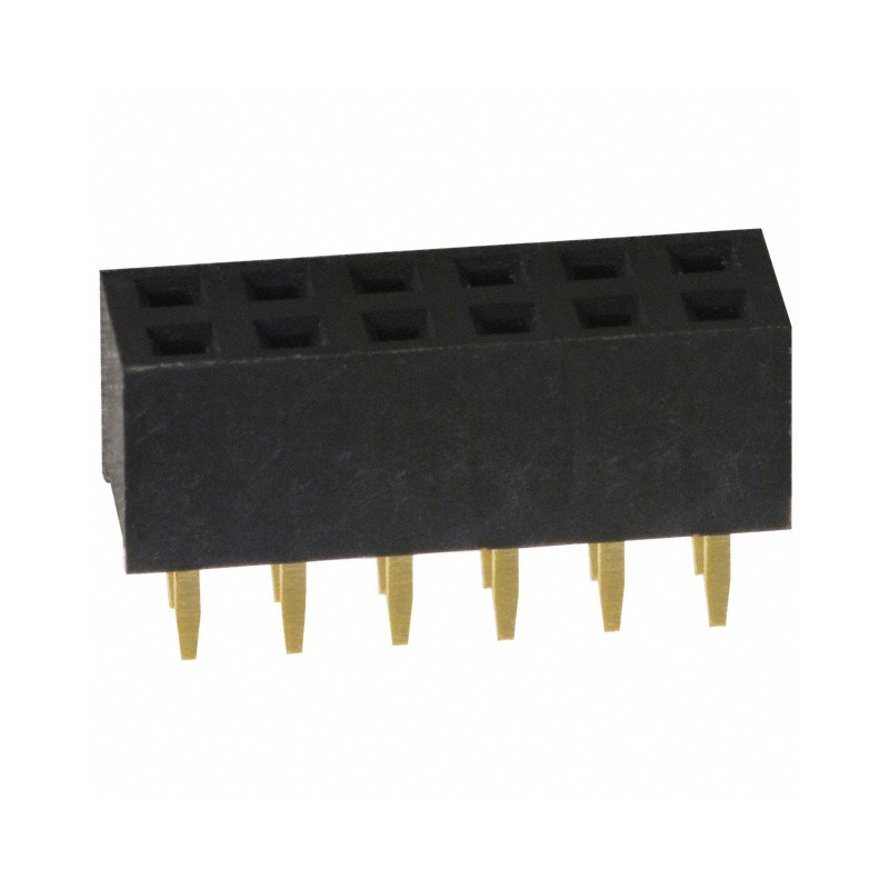 1 pcs : NPPN062AFCN-RC - CONN HDR 12POS 0.079 GOLD PCB