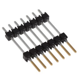 1 pcs : ZW-07-11-L-S-550-120 - CONN HDR 7POS 0.1 STACK T/H GOLD