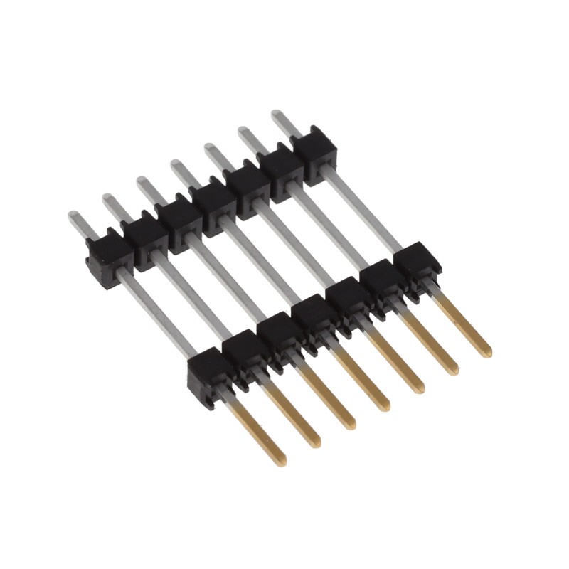 1 pcs : ZW-07-11-L-S-550-120 - CONN HDR 7POS 0.1 STACK T/H GOLD