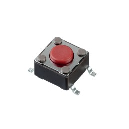 77 pcs - Red Tact Switch, SPST 50mA 5mm Surface Mount