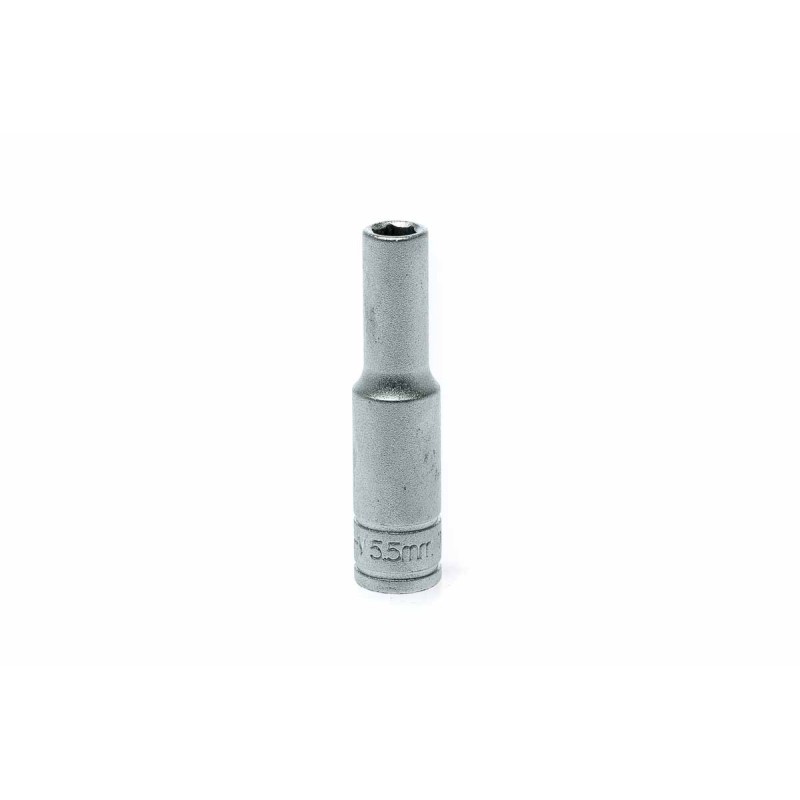 1 pcs - Teng Tools 1/4 in Drive 5.5mm Deep Socket, 6 point, 49.5 mm Overall Length
