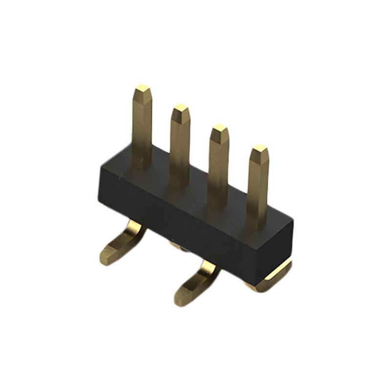 1 pcs : BC032-04-A-2-0200-0200-L-B - 4POS 1.0MM PITCH PIN HEADER, TYP