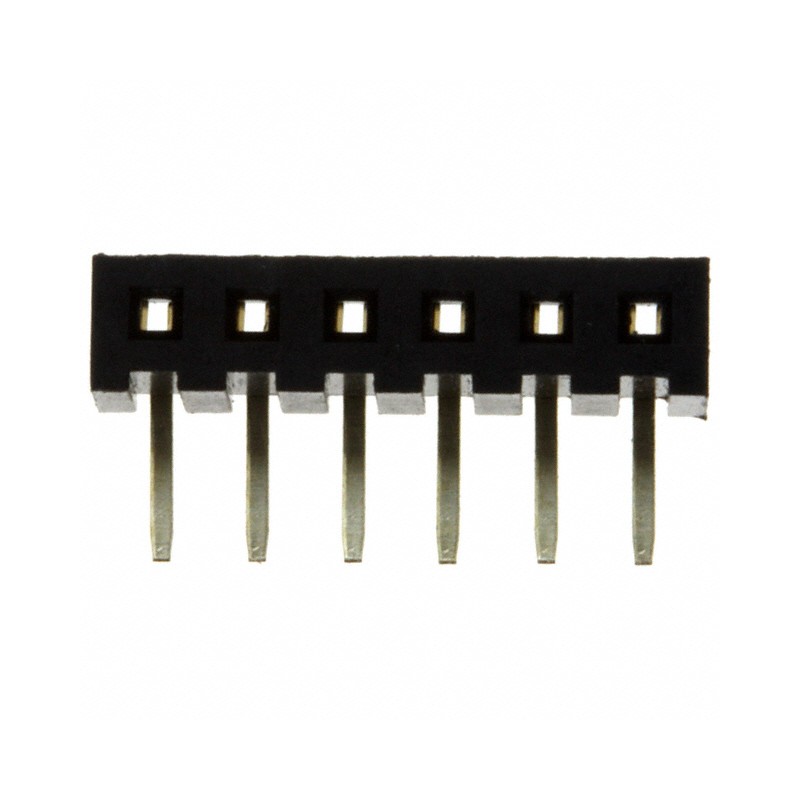 1 pcs : NPPN061FGGN-RC - CONN HDR 6POS 0.079 GOLD PCB R/A