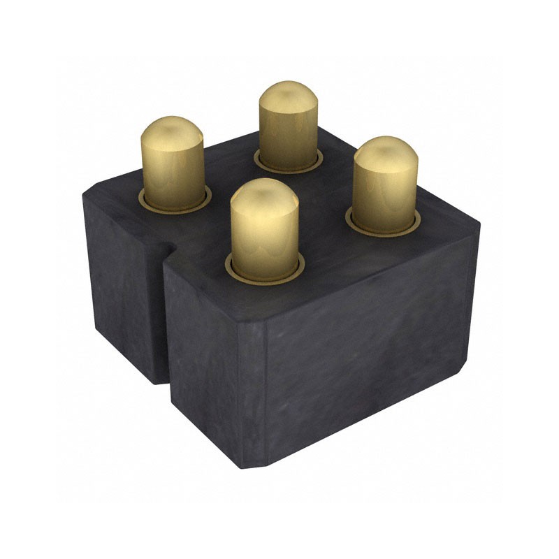 1 pcs : 813-S1-004-30-017101 - CONN SPRING PISTON 4POS SMD