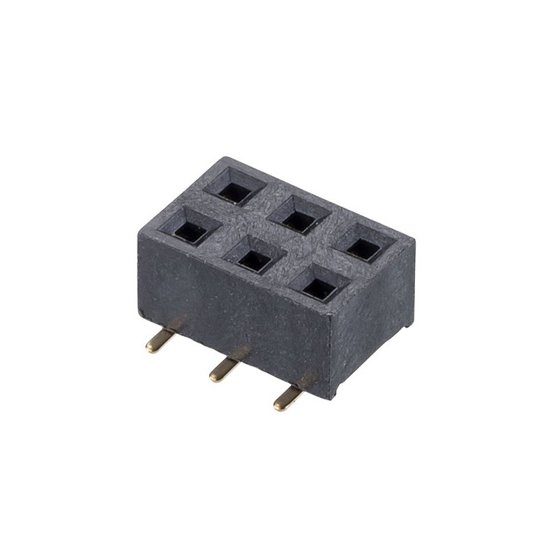 1 pcs : M20-7810345R - CONN RCPT 6POS 0.1 GOLD SMD