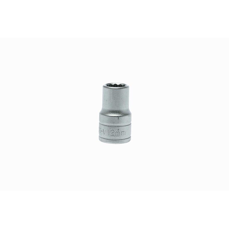 1 pcs - Teng Tools 1/2 in Drive 12mm Standard Socket, 12 point, 38 mm Overall Length