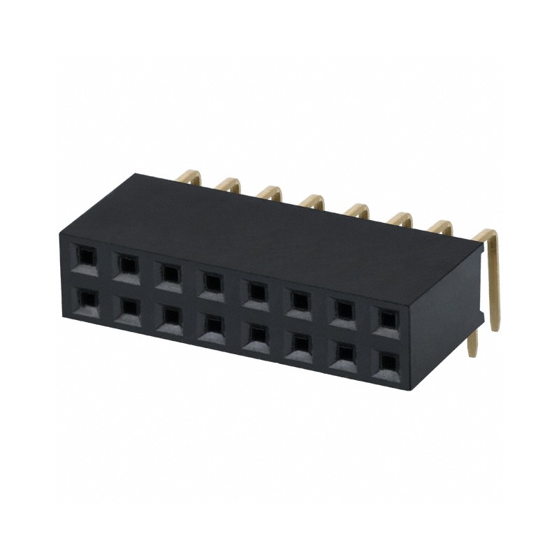 1 pcs : PPPC082LJBN-RC - CONN HDR 16POS 0.1 GOLD PCB R/A