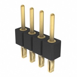 1 pcs : 800-10-004-65-001101 - CONN HEADER VERT 4POS 2.54MM