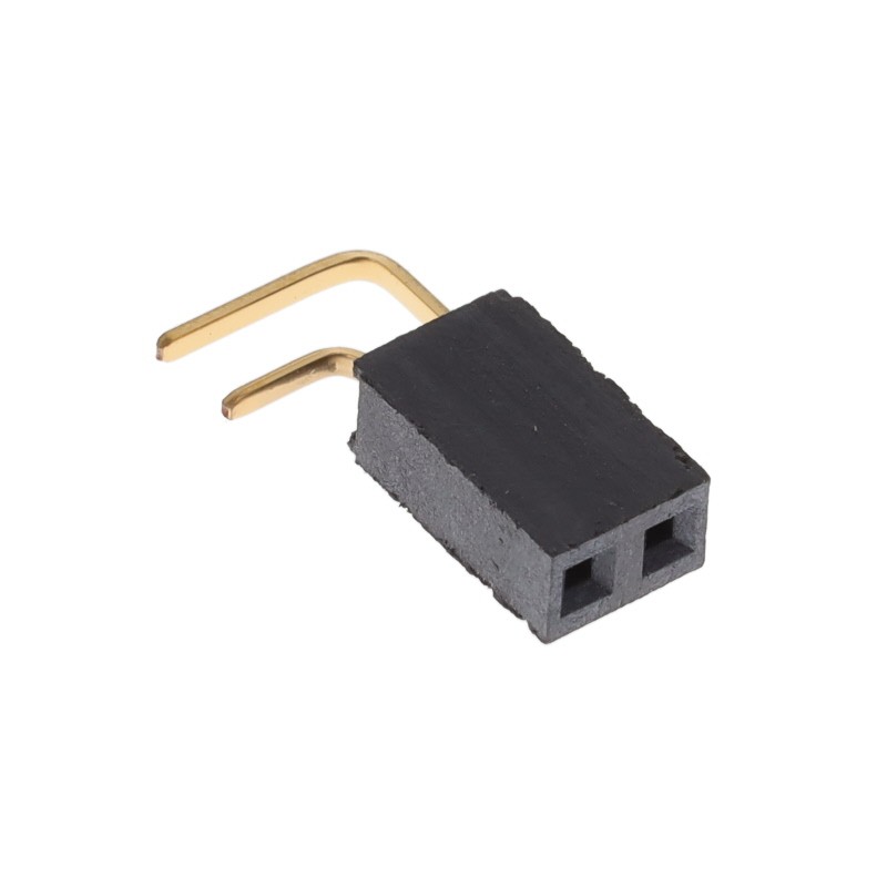 1 pcs : SSW-101-02-G-D-RA - CONN RCPT 2POS GOLD PCB R/A