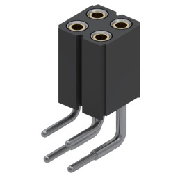 1 pcs : 803-43-004-20-001000 - CONN RCPT 4POS 0.1 GOLD PCB R/A