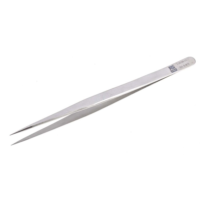 1 pcs - RS PRO 140 mm, Stainless Steel, Tweezers