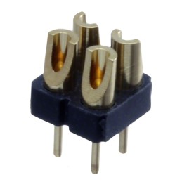 1 pcs : 480-10-204-00-002000 - CONN HDR STRIP SOLDER 4POS GOLD