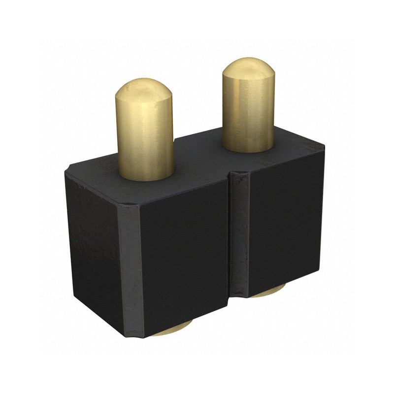 1 pcs : 811-22-002-30-002101 - CONN SPRING PISTON 2POS SMD