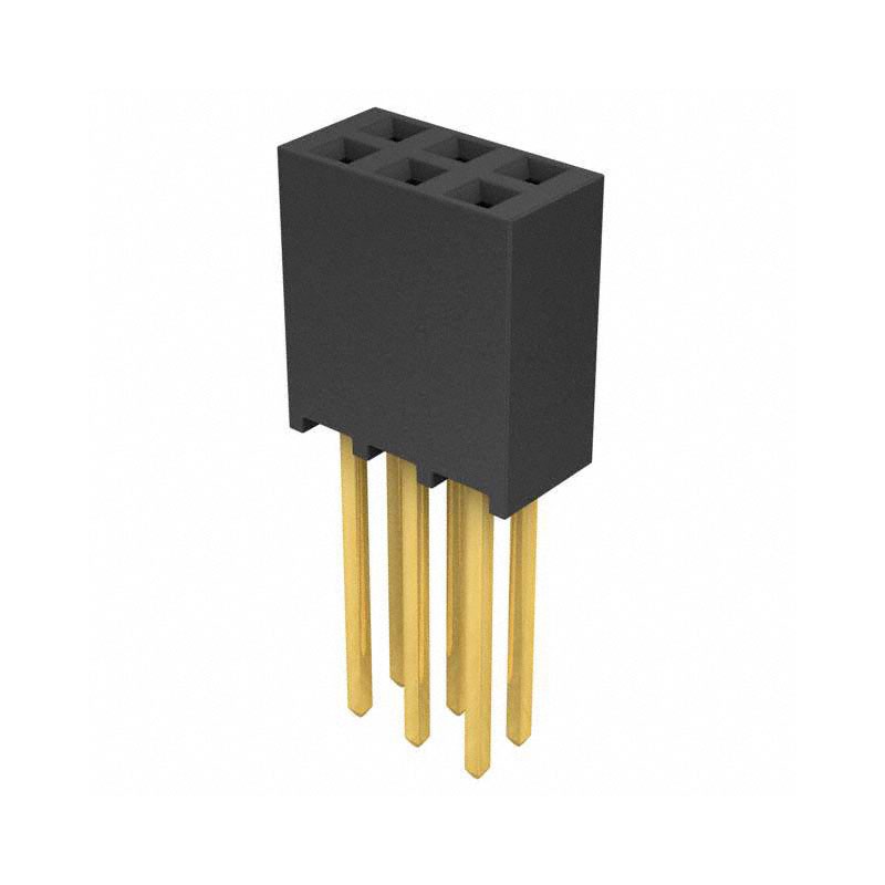 1 pcs : SSQ-103-03-G-D - CONN RCPT 6POS 0.1 GOLD PCB