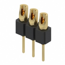1 pcs : 380-10-103-00-001000 - CONN HDR SOLDER 3POS GOLD