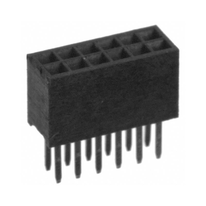 1 pcs : LPPB062CFFN-RC - CONN HDR 12POS 0.05 GOLD PCB