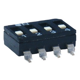 10 pcs - KNITTER-SWITCH 8 Way Surface Mount DIP Switch 8PST, Raised Actuator