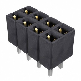 1 pcs : SLW-104-01-F-D - CONN RCPT 8POS 0.1 GOLD PCB