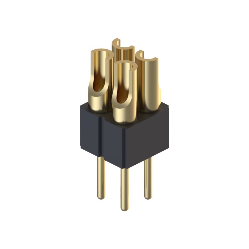 1 pcs : 832-10-004-10-005000 - CONN HDR STRIP SOLDER 4POS GOLD