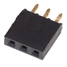 1 pcs : SSQ-103-01-G-S-LL - CONN RCPT 3POS 0.1 GOLD PCB