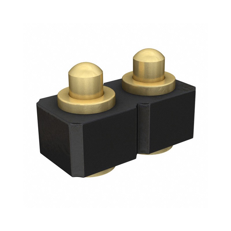 1 pcs : 811-22-002-30-000101 - CONN SPRING PISTON 2POS SMD