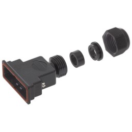 50 pcs - Harting D-sub Waterproof Series Polymer D Sub Backshell, 15 Way