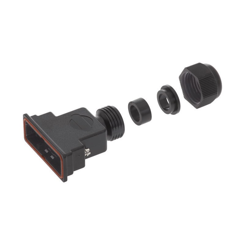 50 pcs - Harting D-sub Waterproof Series Polymer D Sub Backshell, 15 Way