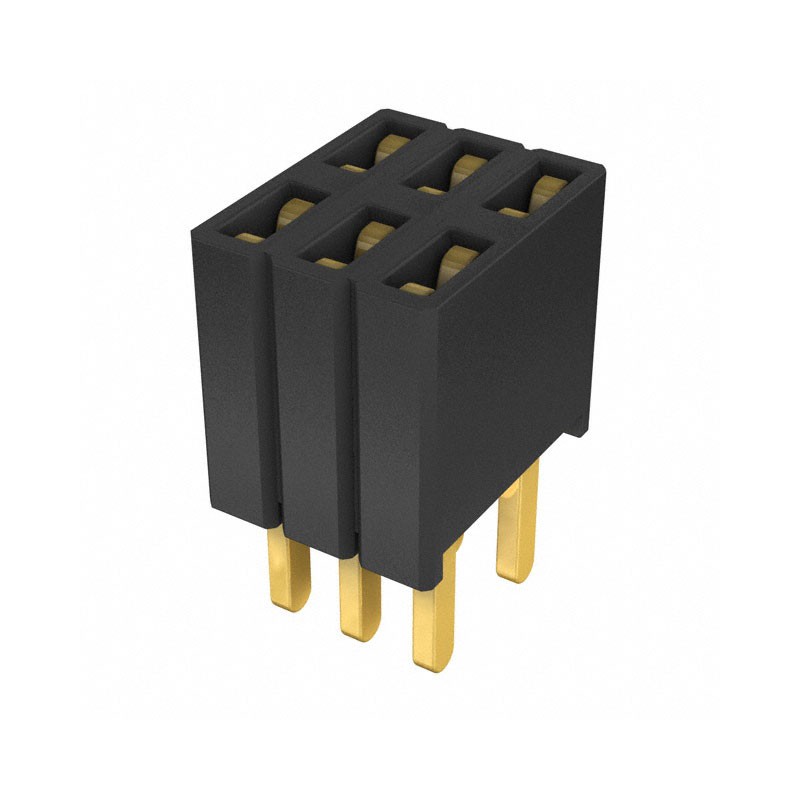 1 pcs : SLM-103-01-G-D - CONN RCPT 6POS 0.05 GOLD PCB