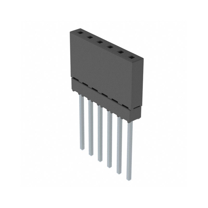 1 pcs : ESQ-106-14-T-S - CONN SOCKET 6POS 0.1 TIN PCB