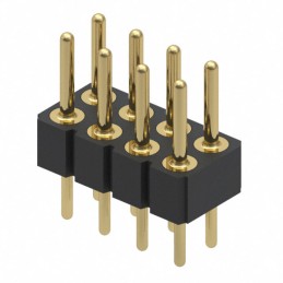 1 pcs : 802-10-008-10-001000 - CONN HEADER VERT 8POS 2.54MM